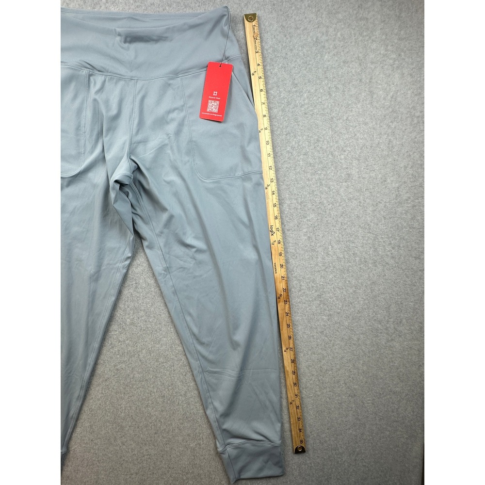 The Gym People Womens High Waisted Joggers Light Blue Athletic Yoga Pants Large - Picture 5 of 7